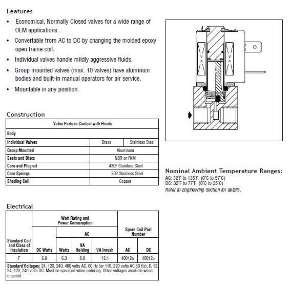  ASCO阿斯卡8225系列電磁閥選型手冊